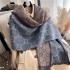 New autumn and winter imitation cashmere scarf for women, featuring European and American style letter patterns for warmth and versatile foreign trade shawls