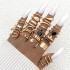 Cross border New Fashionable Versatile Leaf Love Ring Set Personalized Geometric Stacked Joint Ring Multi piece Set