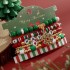 Cross border Christmas Day Colorful Acrylic Handmade Bead String Snowflake Bell Elastic Bead String Christmas Set