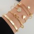 European and American cross-border retro simple chain bracelet fashion mix and match open bracelet bracelet bracelet bracelet, hand decoration, layering style combination wholesale