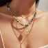 Cross border jewelry Bohemian beach series starfish bead single-layer necklace beach vacation style collarbone chain for women