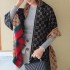 Versatile new double-sided imitation cashmere scarf for women in winter, dual-use air conditioning room shawl for autumn and winter, thick and warm long style