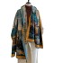 Xizang Chaka Salt Lake Tourism Huge Warm Shawl Female Van Gogh Oil Painting Style Thickened Cloak Air Conditioning Blanket