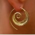 Wish AliExpress New Product: Leaf Spiral Personalized Rotating Roman Earrings, Leaf Earnail Accessories for Women