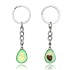 2018 new cute fruit jewelry necklace avocado heart-shaped three-dimensional soft ceramic pendant earrings