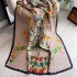 Spring/Summer New Silk Scarf Long Fashion Travel Shawl Flower Lijing Forged Neck Mom's Versatile Scarf for Women