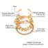 Cross border goods from Europe and America, exaggerated personality, punk style, thick chain bracelet, multi-layer stacked, love, fashion bracelet for women