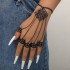 Amazon Cross border Jewelry Fashion Personalized Wear Hollow Butterfly Finger Chain Versatile Tassel Finger Ring for Women