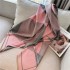 European and American autumn and winter new double-sided geometric imitation cashmere scarf for women with high-end feel, thick and warm, thick shawl scarf