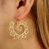 Wish AliExpress New Product: Leaf Spiral Personalized Rotating Roman Earrings, Leaf Earnail Accessories for Women