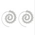 European and American new oval spiral earrings exaggerated vortex gear shaped heart-shaped retro earrings wholesale