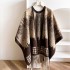 New European and American style cape, shawl, travel outfit, big cape, outer outfit, internet celebrity, same brand, warm imitation cashmere scarf