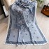 Spring/Summer New Silk Scarf Long Fashion Travel Shawl Flower Lijing Forged Neck Mom's Versatile Scarf for Women