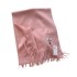 Korean autumn and winter new classic solid color wool women's warm scarf fashionable and high-end scarf for couples