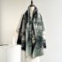 Antique Ink Painting Jacquard Scarf Autumn and Winter New style Cashmere Thickened Thermal Shawl Women's China-Chic Air conditioning Shawl