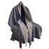 New autumn and winter imitation cashmere scarf for women, featuring European and American style letter patterns for warmth and versatile foreign trade shawls