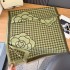 2024 Winter New Thousand Bird Grid Scarf Korean Edition Thick Warm Double sided Flower Shawl Imitation Cashmere Scarf