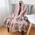 New autumn and winter imitation cashmere scarf shawl elegant and fashionable scarf zoo pattern women's scarf warm scarf