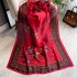 Spring/Summer New Silk Scarf Long Fashion Travel Shawl Flower Lijing Forged Neck Mom's Versatile Scarf for Women