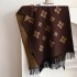 2024 Autumn/Winter New Core spun Scarf Women's Fashion Simple Jacquard Imitation Cashmere Long tassel Relaxation Shawl