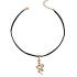 European and American style retro Gothic style short velvet snake necklace black trendy necklace collarbone chain