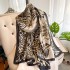 Spring, summer, and autumn new Korean style simulated silk scarf for women's decoration, versatile shawl, sunscreen beach towel, live broadcast, wholesale, and in stock