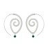 European and American new oval spiral earrings exaggerated vortex gear shaped heart-shaped retro earrings wholesale