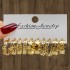 European and American Fashion Commuter Geometric Punch Pattern Earrings 6-piece Set Create Versatile Gold Earrings Imitation Pearl Women's Earrings