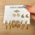 Korean jewelry industry, European and American cross-border simple basic alloy earring set, creative retro card ear ring earring set