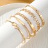 European and American Cross border Versatile Hammer Pattern Bracelet Creative Versatile Love Hollow Bracelet C-shaped Open High end Feel Bracelet for Women