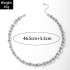 Cross border Ins style simple and fashionable necklace with personalized thick chain, punk hip-hop style knotted collarbone chain for women