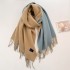 2022 Solid Color Scarf Women's Tassel Imitation Cashmere Golden Classic Double sided Shawl Korean Edition Versatile Warm Scarf Wholesale Hot Item