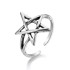 European and American exaggerated animal ring, alloy made old joint ring, cross-border metal open ring, frog snake shaped ring