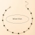 New cross-border jewelry European and American fashion trend simple green rhinestone women's short single-layer necklace collarbone chain