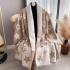 2024 autumn and winter new imitation cashmere minimalist style printed five pointed star decoration double-sided warm scarf for women's shawl outfit