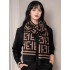 Hot selling camellia imitation cashmere scarf for women's decoration, double-sided shawl, long jacquard versatile warm scarf wholesale