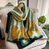 Spring, summer, and autumn new Korean style simulated silk scarf for women's decoration, versatile shawl, sunscreen beach towel, live broadcast, wholesale, and in stock