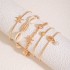 Cross border new Bohemian vacation style shell bracelet beach style starfish pearl layered bracelet set of five pieces