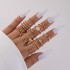 AliExpress new light luxury simple cross inlaid diamond multi piece ring set, personalized heart hollow out ten piece ring set