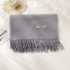 2022 Short Beard Solid Color Scarf Women's Tassel Imitation Cashmere Winter Air Conditioning Shawl Korean Version Versatile Warm Scarf Wholesale