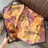 Silk scarf and square scarf with a high-end feel, 90cm small square scarf, professional scarf, simulated silk scarf, elegant printed scarf for women in spring and summer