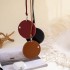 Cross border new leather Bluetooth earphones sunglasses storage bag hanging neck sweet cool style hanging portable bag necklace