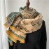 400g autumn and winter new warm wool scarf for carriages, women's winter double-sided imitation cashmere thick scarf, air conditioning shawl