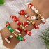 Christmas personality cute cartoon Christmas bracelet Santa Claus reindeer snowman tree Christmas atmosphere accessories for women