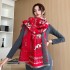 Winter imitation cashmere scarf for women, new European and American versatile fashion jacquard scarf, new cold resistant and warm with velvet shawl