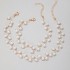 AliExpress Wish new fashionable and simple Japanese and Korean pearl collarbone chain temperament beach pearl neck strap short necklace