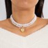 European and American fashion multi-layer imitation pearl necklace with a high-end temperament, Baroque size bead French retro collar for women