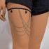 European and American cross-border new sweet, cool and spicy girl style cross leg ring, fashionable and sexy high elasticity butterfly strap leg chain for women