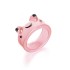 European and American cross-border new personalized cartoon frog ring, fashionable and cute style frog resin ring, index finger joint ring