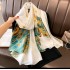 Spring, summer, and autumn new Korean style simulated silk scarf for women's decoration, versatile shawl, sunscreen beach towel, live broadcast, wholesale, and in stock